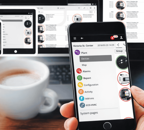 Okoseszközökkel történő távoli vezérlés és felügyelet kényelmesen